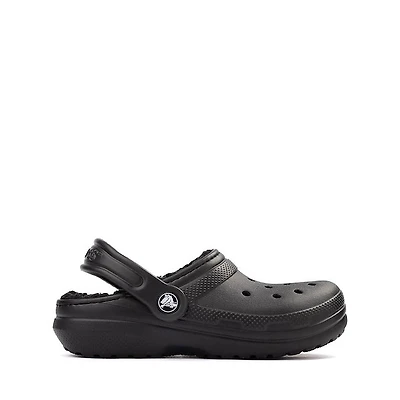 Crocs Classic Fuzz-Lined Clog - Little Kid / Big Black