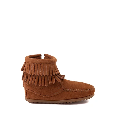 Minnetonka Double Fringe Bootie - Toddler / Little Kid - Brown