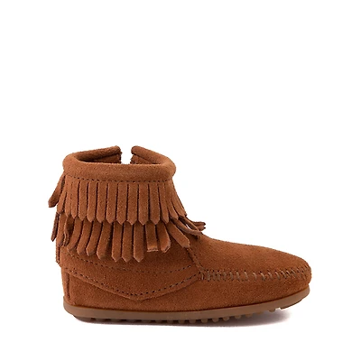 Minnetonka Double Fringe Bootie - Little Kid / Big Brown