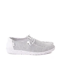 Womens HEYDUDE Wendy Sox Slip-On Casual Shoe - Stone White