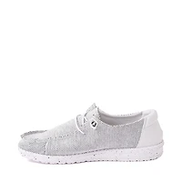 Womens HEYDUDE Wendy Sox Slip-On Casual Shoe - Stone White