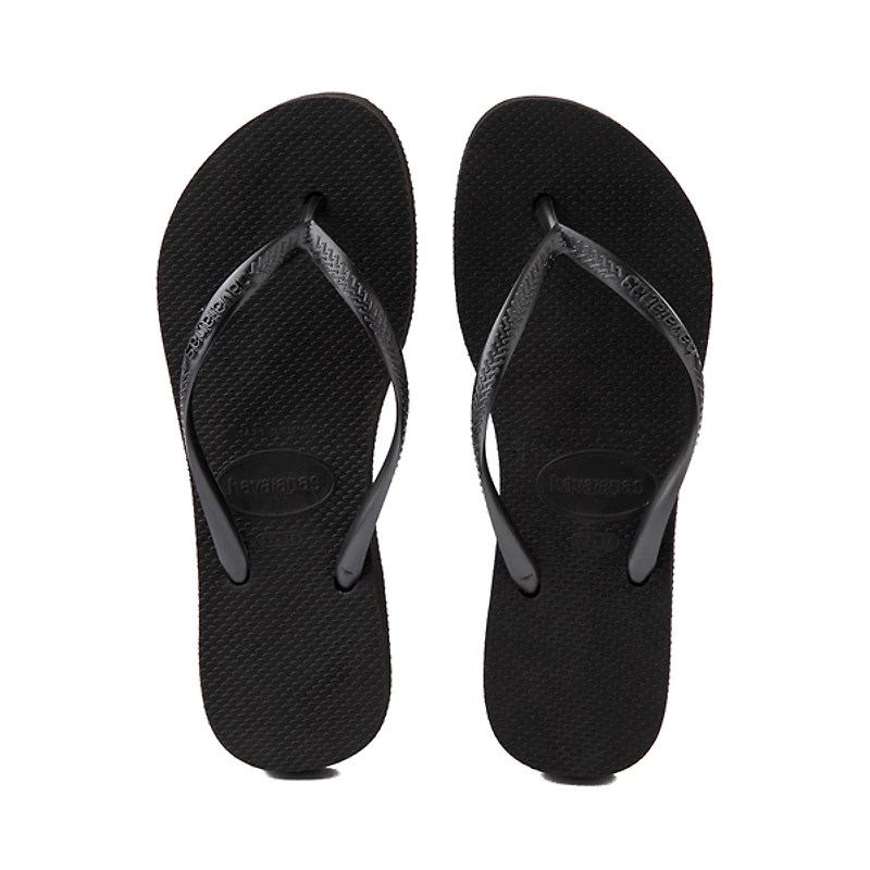 Womens Havaianas Slim Flatform Flip-Flop - Black
