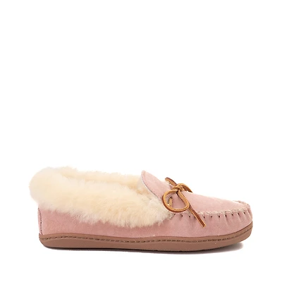 Womens Minnetonka Alpine Sheepskin Moc Casual Shoe - Blush