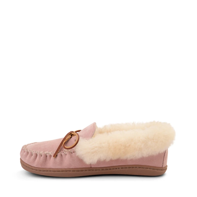 Womens Minnetonka Alpine Sheepskin Moc Casual Shoe - Blush