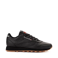 Womens Reebok Classic Leather Athletic Shoe - Black / Gum