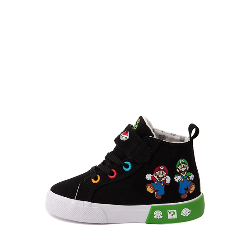 Ground Up Super Mario Bros. Hi Sneaker - Toddler Black / Multicolor