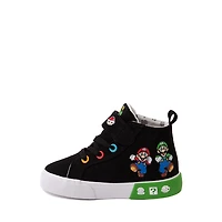 Ground Up Super Mario Bros. Hi Sneaker - Toddler Black / Multicolor