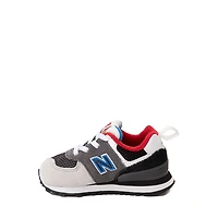 New Balance 574 Athletic Shoe - Baby / Toddler Magnet Black Serene Blue