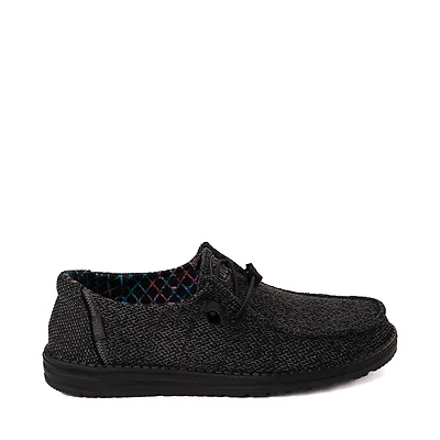 Womens HEYDUDE Wendy Sox Slip-On Casual Shoe - Black