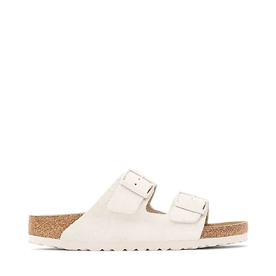 Womens Birkenstock Arizona Soft Footbed Slide Sandal - Antique White