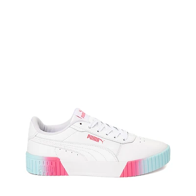 PUMA Carina 2.0 Fade Athletic Shoe - Big Kid White / Sunset Pink