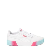 PUMA Carina 2.0 Fade Athletic Shoe - Big Kid White / Sunset Pink