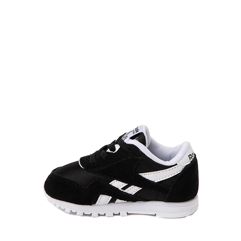 Reebok Classic Nylon Athletic Shoe - Baby / Toddler - Black / White