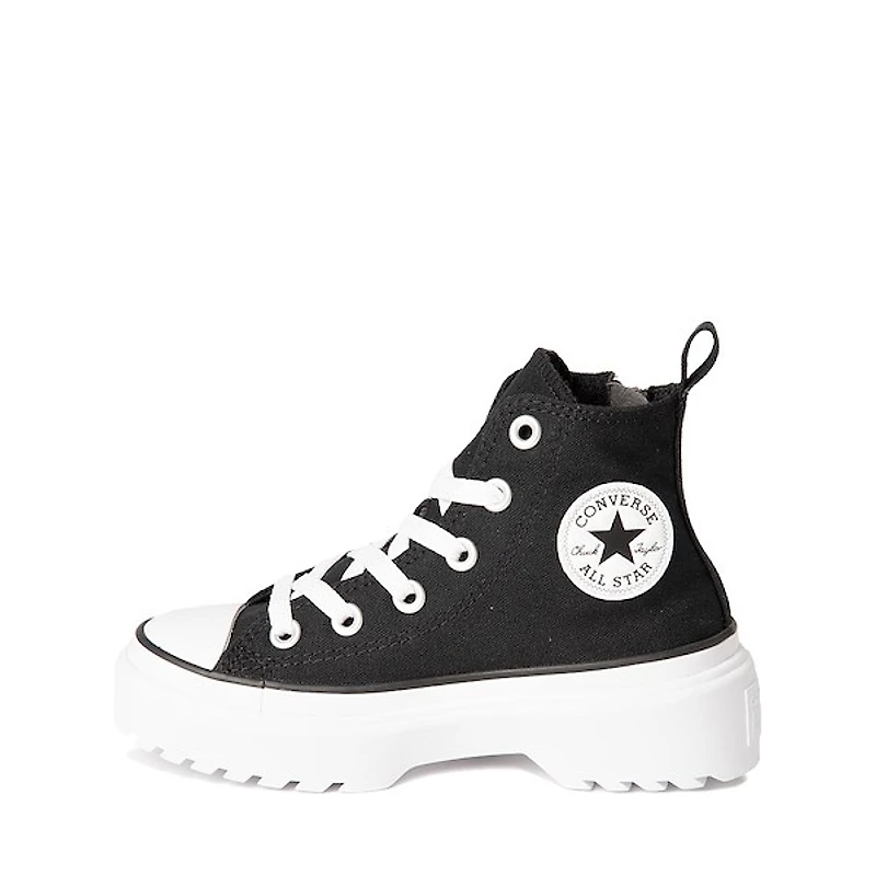 Converse Chuck Taylor All Star Lugged Lift High-Top Sneaker - Little Kid - Black / White
