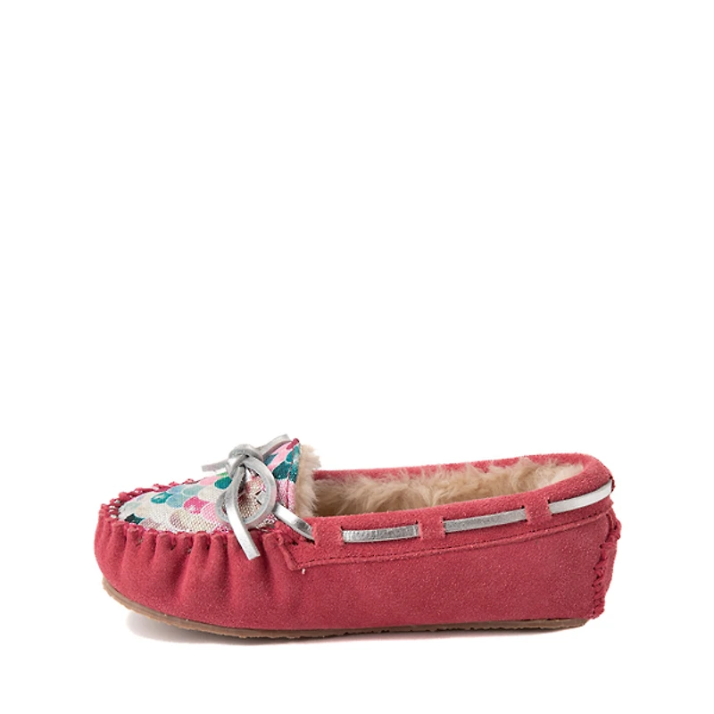 Minnetonka Cassie Moccasin - Toddler / Little Kid / Big Kid - Pink / Mermaid
