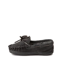 Minnetonka Pile Lined Hardsole Slipper - Little Kid / Big Kid - Charcoal