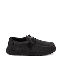 Mens HEYDUDE Wally Sox Micro Casual Shoe - Total Black