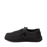 Mens HEYDUDE Wally Sox Micro Casual Shoe - Total Black