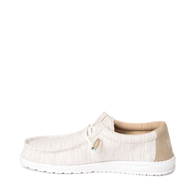 Mens HEYDUDE Wally Ascend Casual Shoe - Ivory