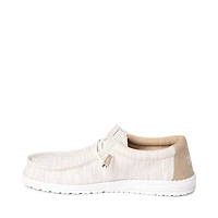 Mens HEYDUDE Wally Ascend Casual Shoe - Ivory