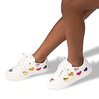Kurt Geiger Mini Lane Love Sneaker - Little Kid / Big White Rainbow