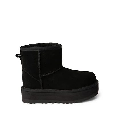 UGG® Classic Mini Platform Boot - Little Kid / Big Black