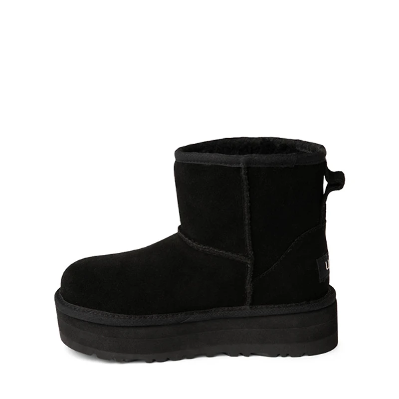 UGG® Classic Mini Platform Boot - Little Kid / Big Black