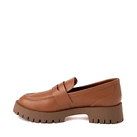 Womens Madden Girl Harlee Platform Penny Loafer - Tan