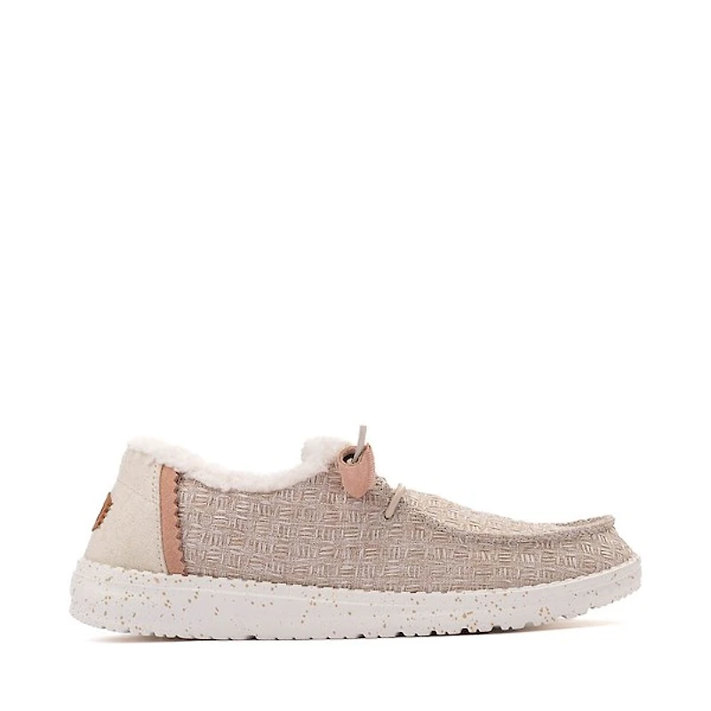 Womens HEYDUDE Wendy Slip-On Casual Shoe - Natural
