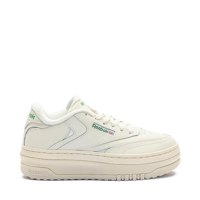 Womens Reebok Club C Extra Athletic Shoe - Chalk / Green