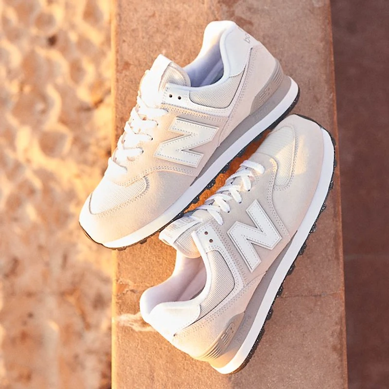 Mens New Balance 574 Athletic Shoe - Nimbus Cloud / White