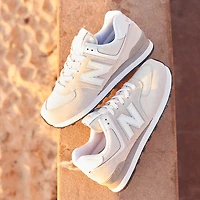 Mens New Balance 574 Athletic Shoe - Nimbus Cloud / White