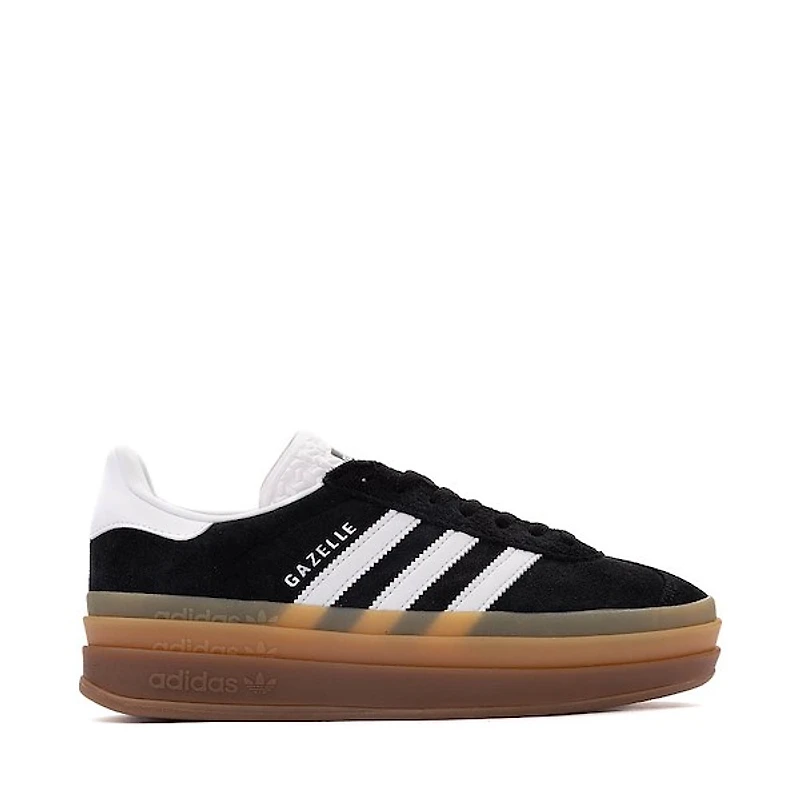 Womens adidas Gazelle Bold Athletic Shoe - Core Black / Cloud White