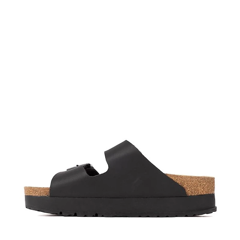 Womens Papillio by Birkenstock® Arizona Flex Platform Slide Sandal - Black
