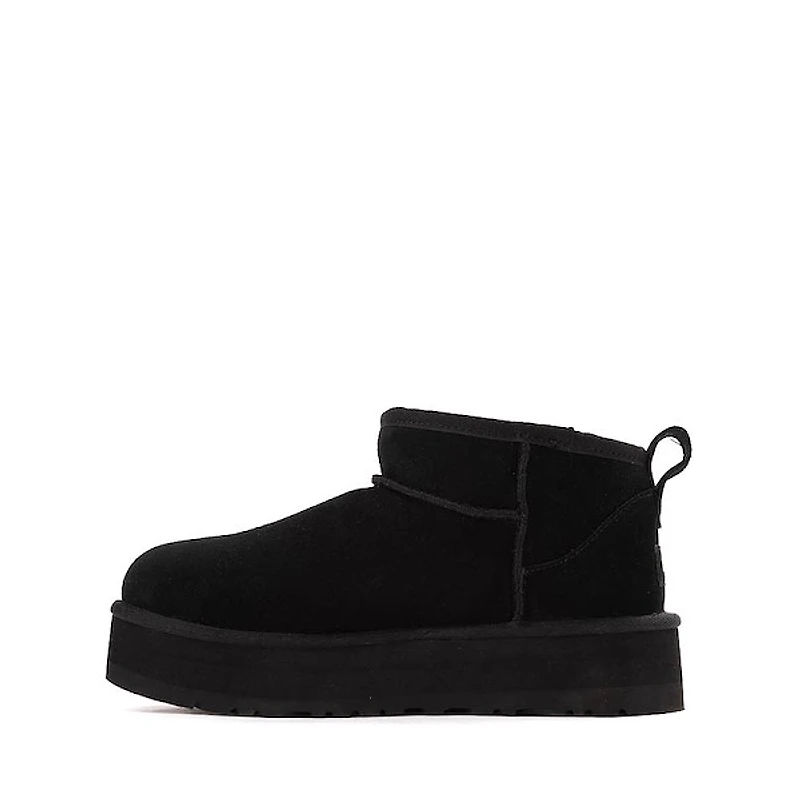 UGG® Classic Ultra Mini Platform Boot - Little Kid / Big Kid - Black