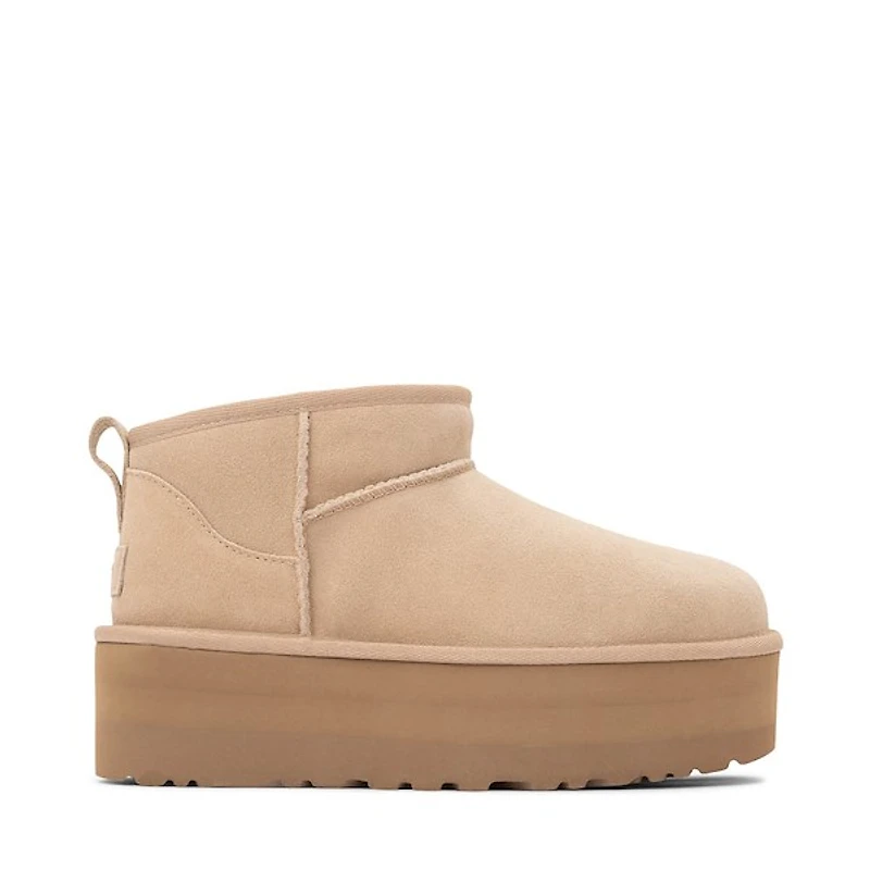 Womens UGG® Classic Ultra Mini Platform Boot - Sand