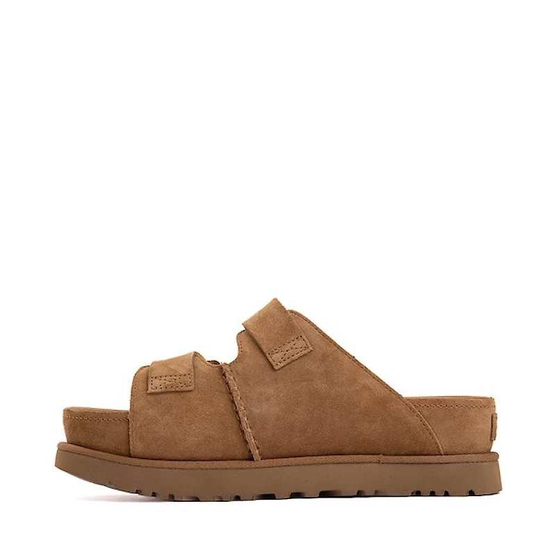 Womens UGG® Goldenstar Hi Slide Sandal - Chestnut