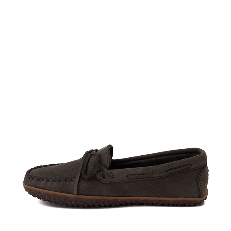 Mens Minnetonka Tie Tread Moccasin - Grey