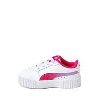 PUMA Carina 2.0 Jelly Fade Athletic Shoe - Baby / Toddler White Pink Intense Lavender