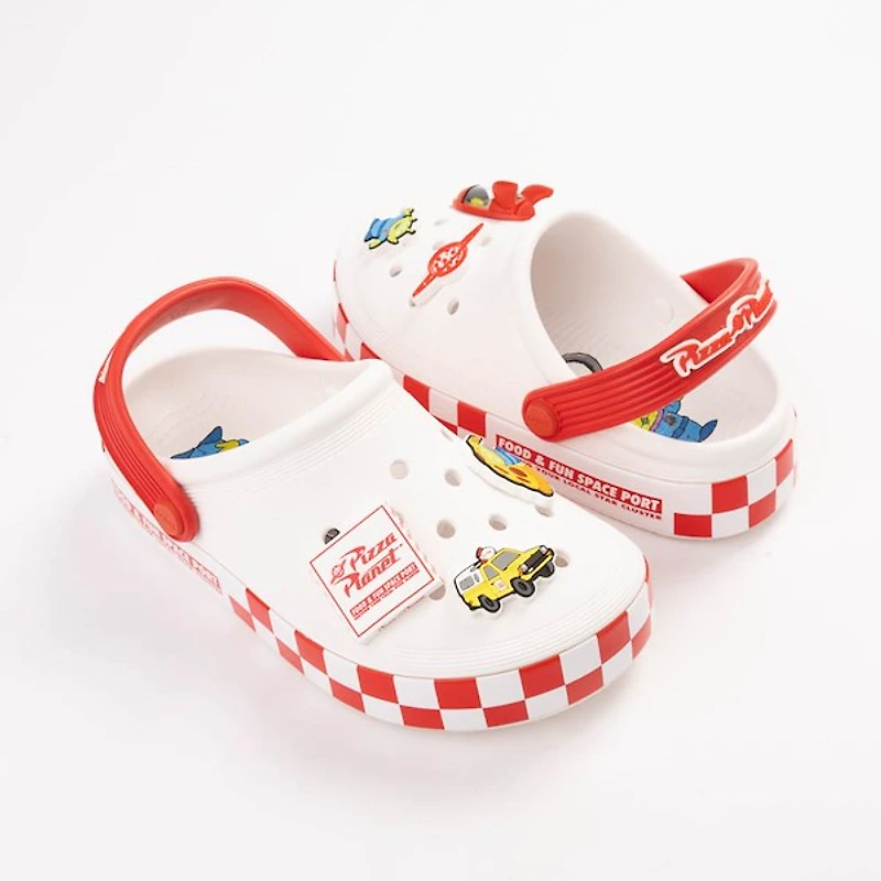 Toy Story Crocs Pizza Planet Off-Court Clog - White