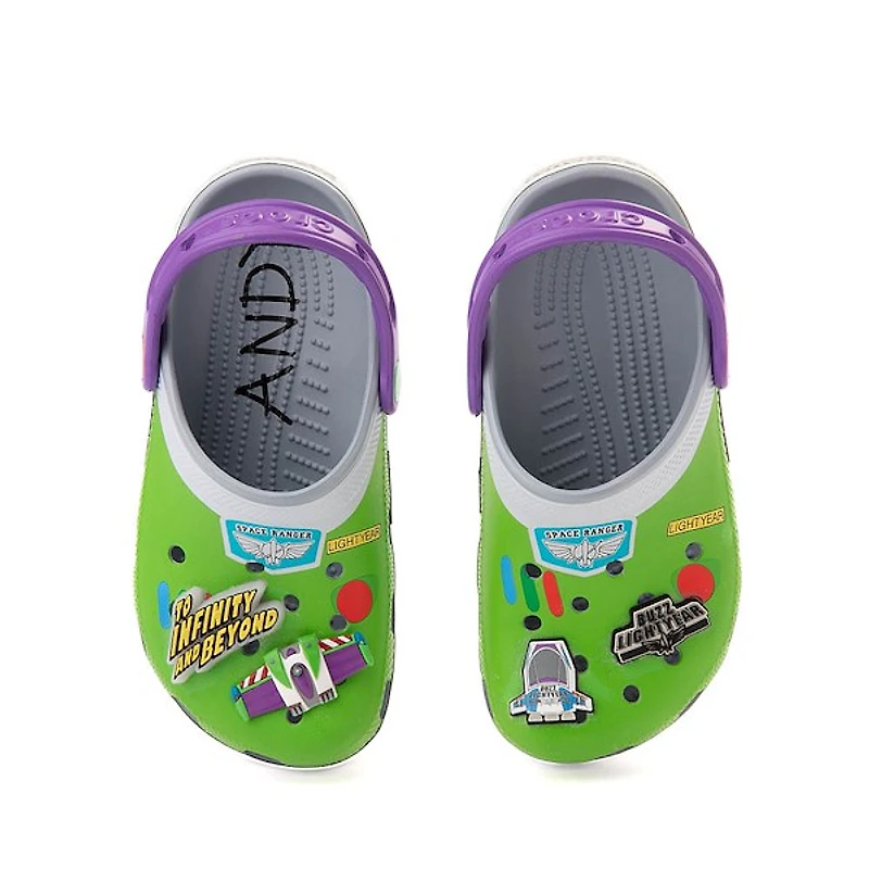 Disney Pixar Toy Story Crocs Buzz Lightyear Classic Clog - Little Kid / Big Blue Grey