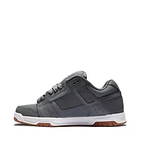 Mens DC Stag Skate Shoe - Grey / Gum