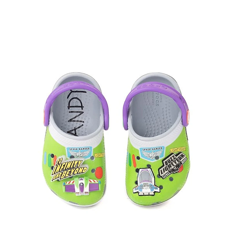 Disney Pixar Toy Story Crocs Buzz Lightyear Classic Clog - Baby / Toddler Blue Grey