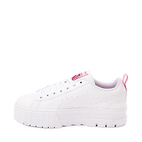 Womens PUMA Mayze Embroidery Athletic Shoe - White