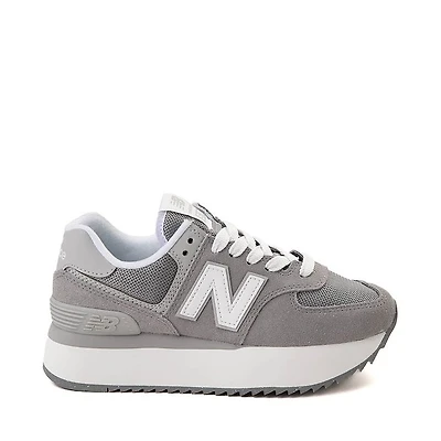 Womens New Balance 574+ Athletic Shoe - Shadow Grey / Raincloud