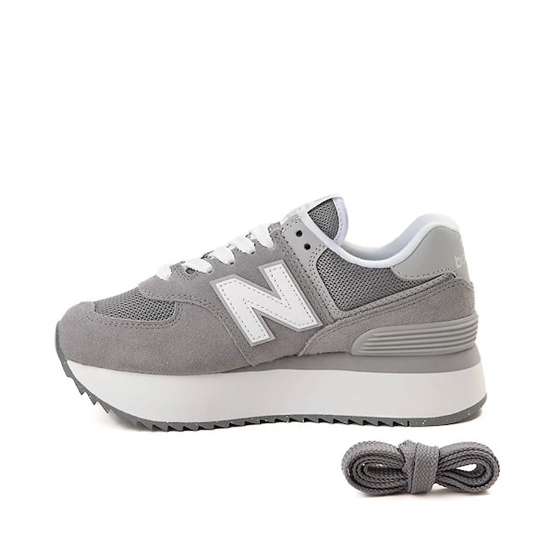 Womens New Balance 574+ Athletic Shoe - Shadow Grey / Raincloud