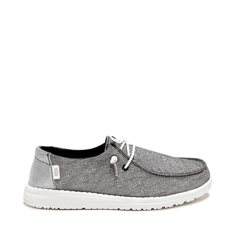 Womens HEYDUDE Wendy Metallic Sparkle Slip-On Casual Shoe