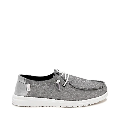 Womens HEYDUDE Wendy Metallic Sparkle Slip-On Casual Shoe