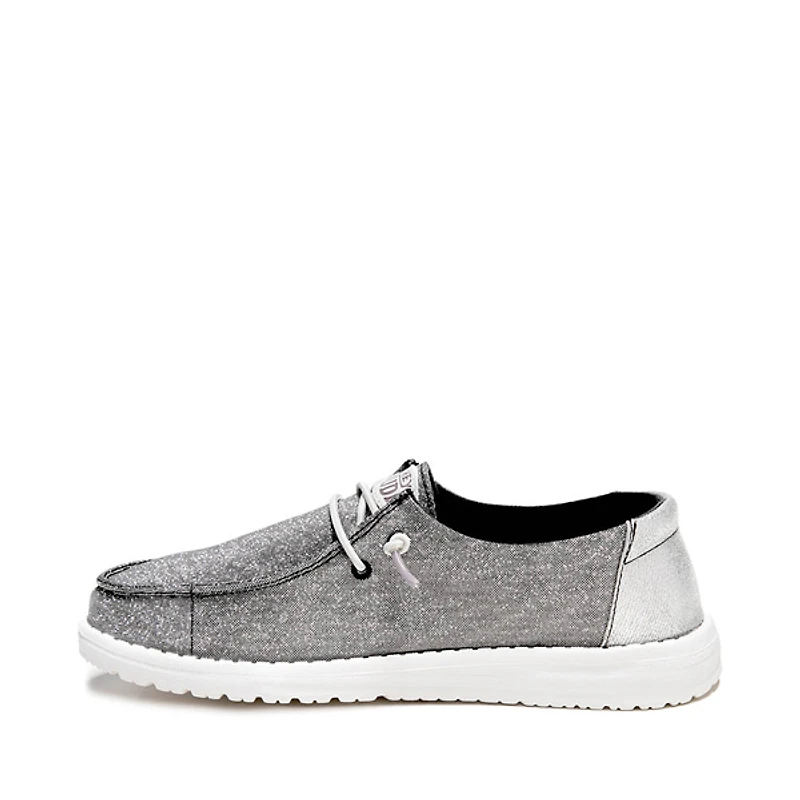 Womens HEYDUDE Wendy Metallic Sparkle Slip-On Casual Shoe