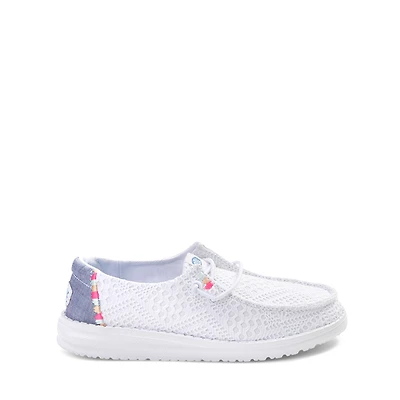HEYDUDE Wendy Boho Crochet Slip-On Casual Shoe - Little Kid / Big White